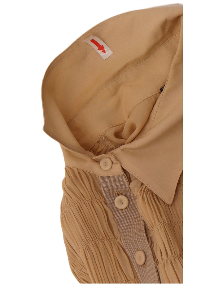 Simona Barbieri Femei Twin-Set A-Line Dress UK 12 Medium Beige Matase