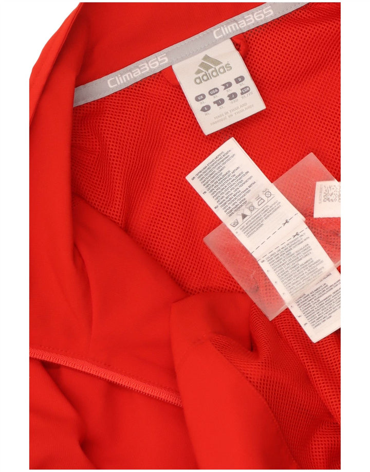 Jachetă de trening pentru bărbați Adidas Clima 365, XL, poliester color bloc, roșu