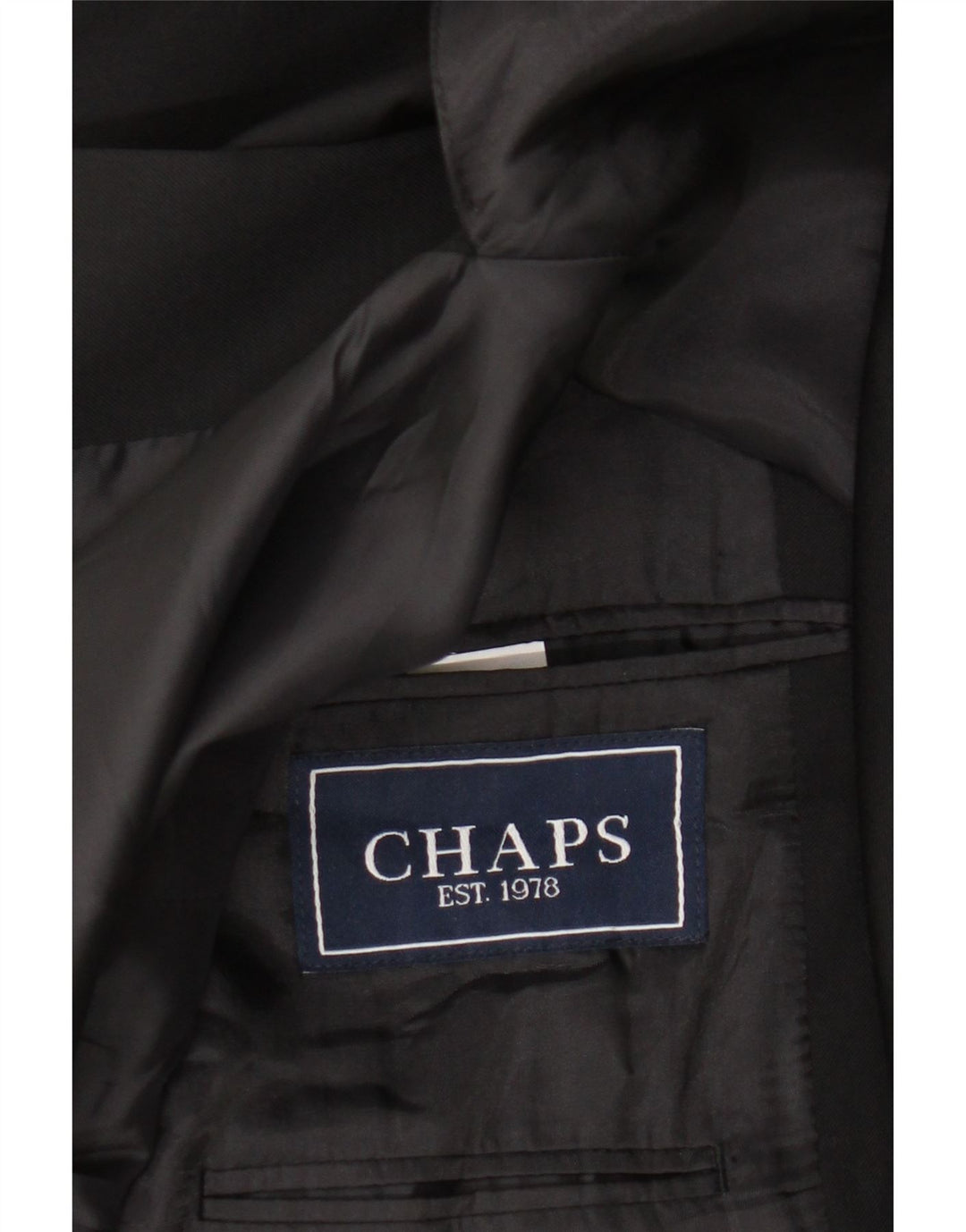 Jachetă Blazer pentru bărbați Chaps cu 2 nasturi UK 38 Lână neagră medie