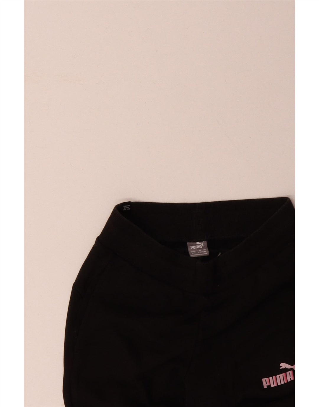 PUMA Fete Trening Pantaloni Joggeri 11-12 Ani Bumbac Negru