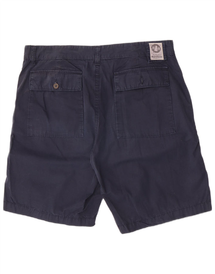 Murphy & Nye Mens Regular Cargo Shorts Large W36 Bleumarin Bumbac