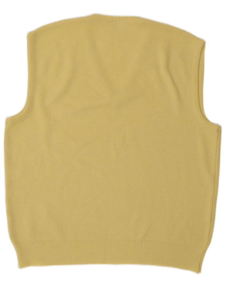 Vestă Vintage pentru bărbați Tank Top Galben mediu