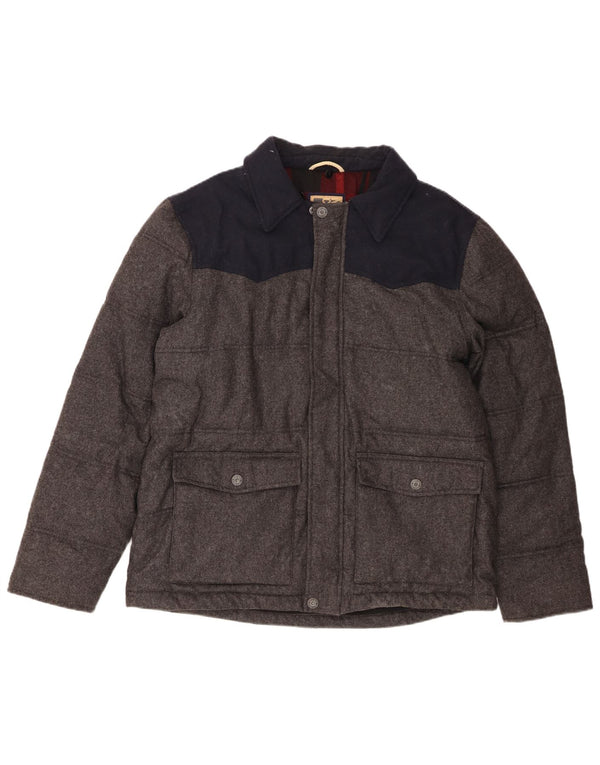 Jachetă căptușită pentru bărbați Marks & Spencer UK 41 mare, gri, lână color bloc