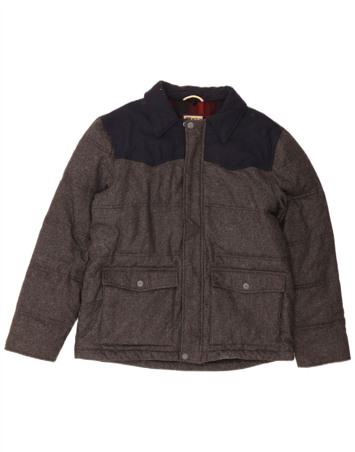 Jachetă căptușită pentru bărbați Marks & Spencer UK 41 mare, gri, lână color bloc