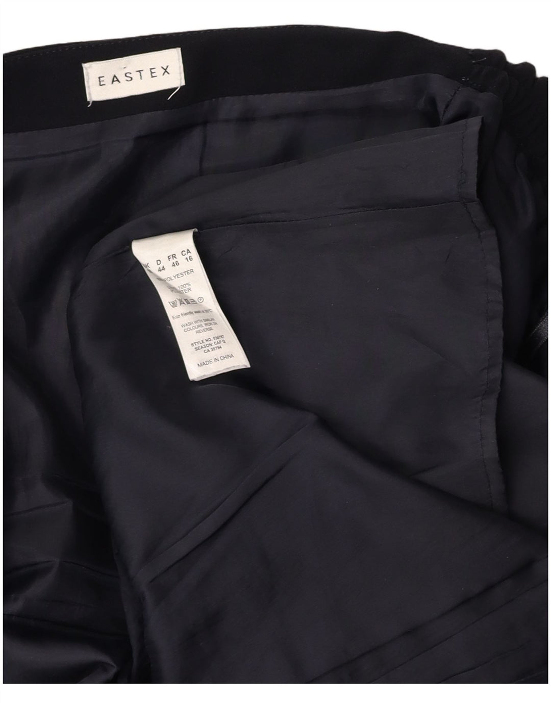 Fusta trompetă pentru femei EASTEX UK 18 XL W36 poliester bleumarin