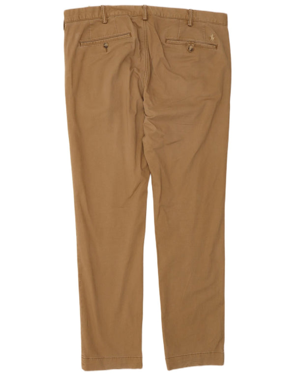 Pantaloni chino pentru bărbați Stretch Slim Fit W36 L32 maro Polo Ralph Lauren