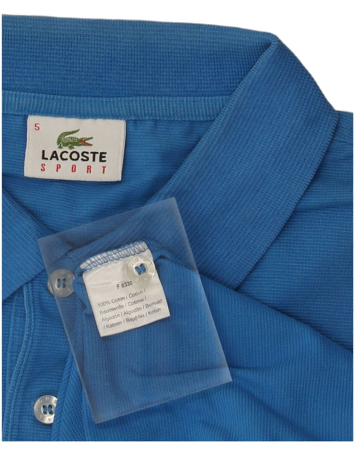 Tricou polo Lacoste pentru bărbați mărimea 5 mare, albastru, bumbac