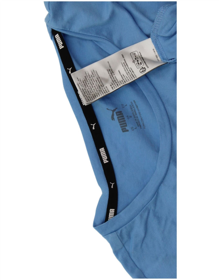 Tricou PUMA pentru femei Top UK 16 Large Blue Bumbac