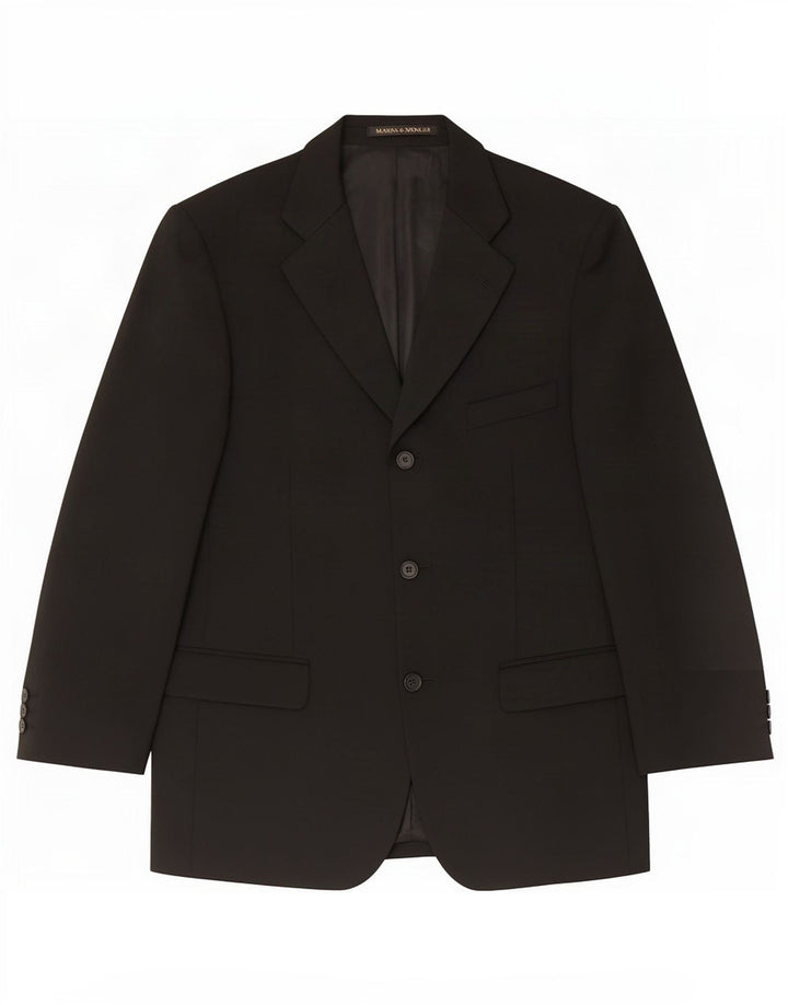 Jachetă pentru bărbați Marks & Spencer St. Michael cu 3 nasturi, UK 40 Medium Black
