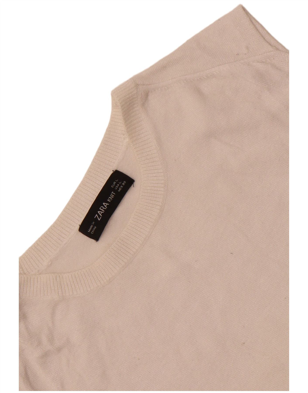 Vesta Zara Femei Tank Top UK 14 Large White