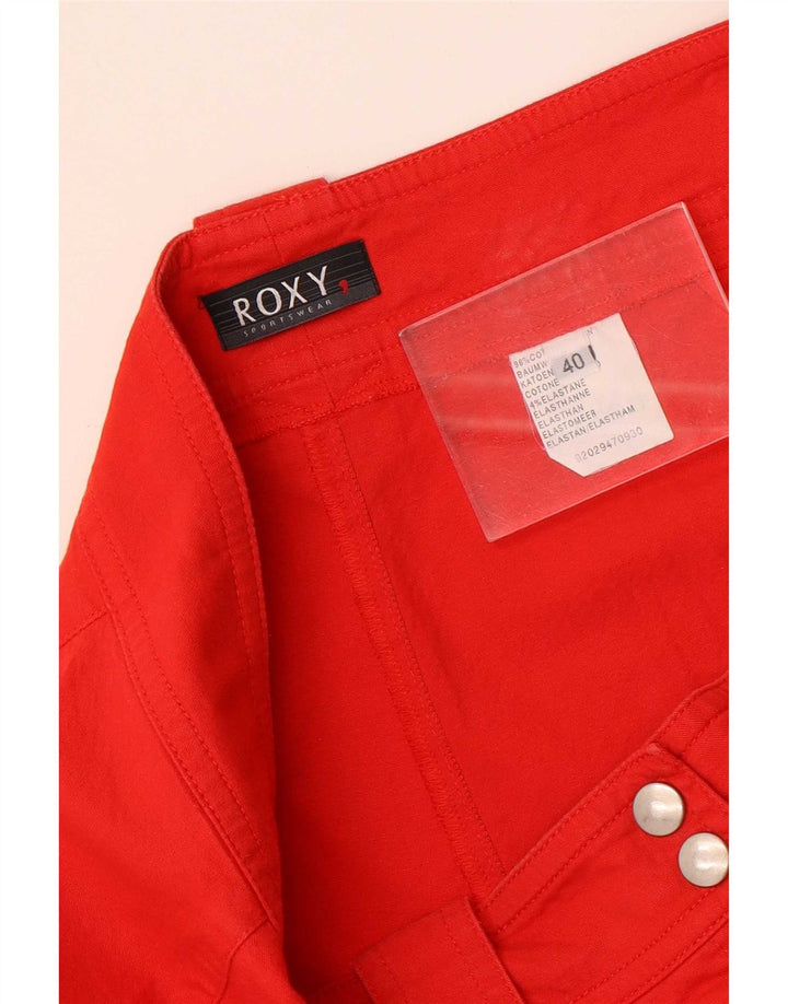 Pantaloni Drepți Cropped Roxy Femei EU 40 Mediu L30 L23 Bumbac Roșu