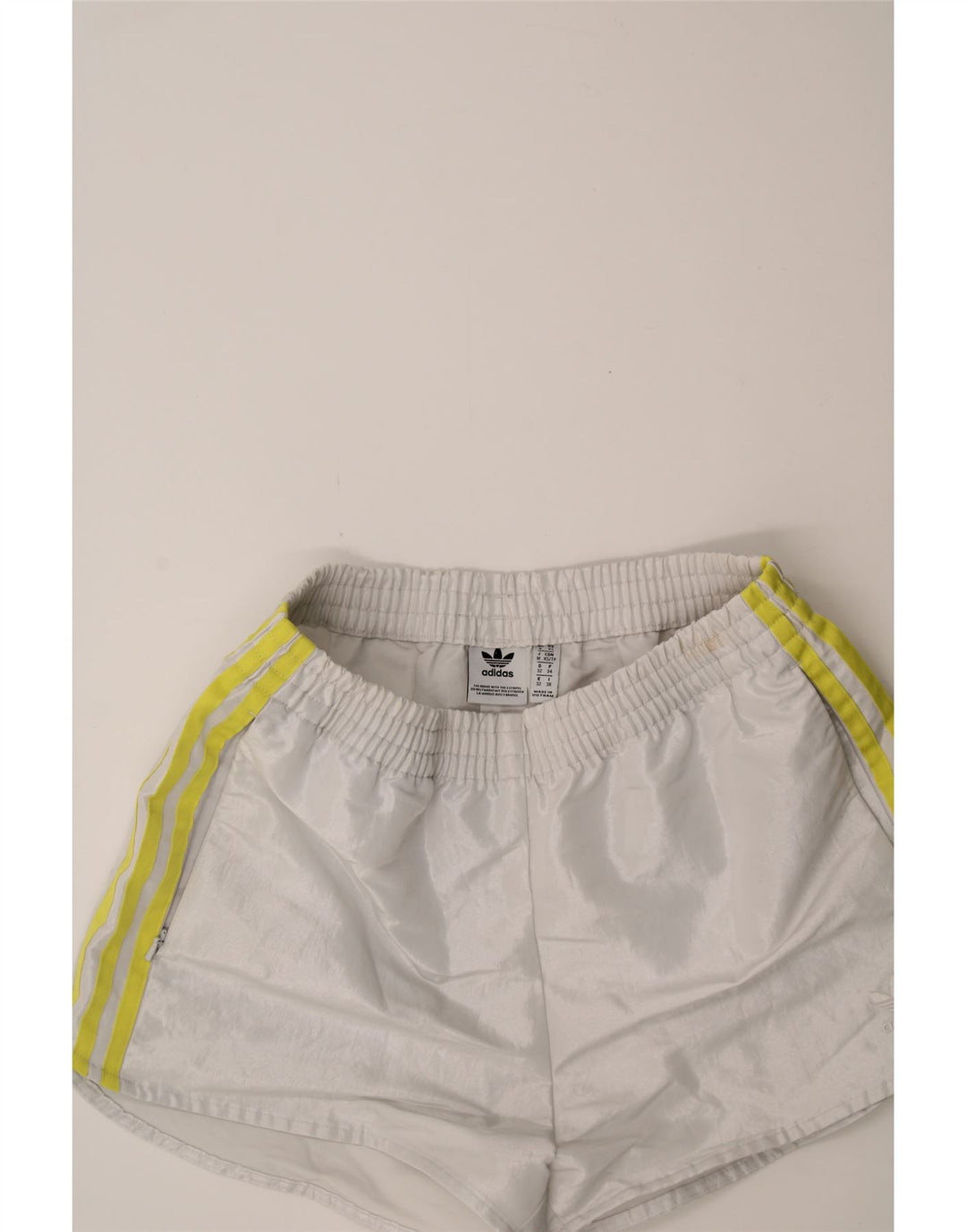 ADIDAS Womens Sport Shorts UK 6 XS  White Polyester Vintage Adidas and Second-Hand Adidas from Messina Hembry 