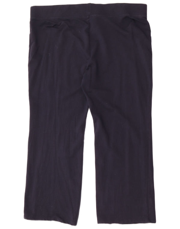 Pantaloni de trening pentru femei Marks & Spencer UK 20 2XL Bumbac bleumarin