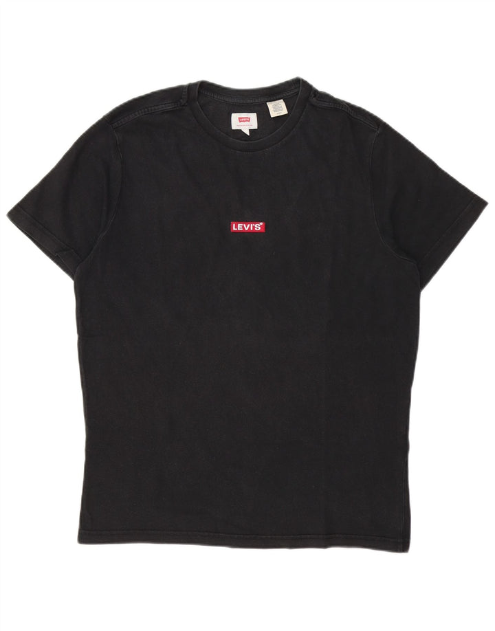 Tricou pentru bărbați Levi's Top mic din bumbac negru