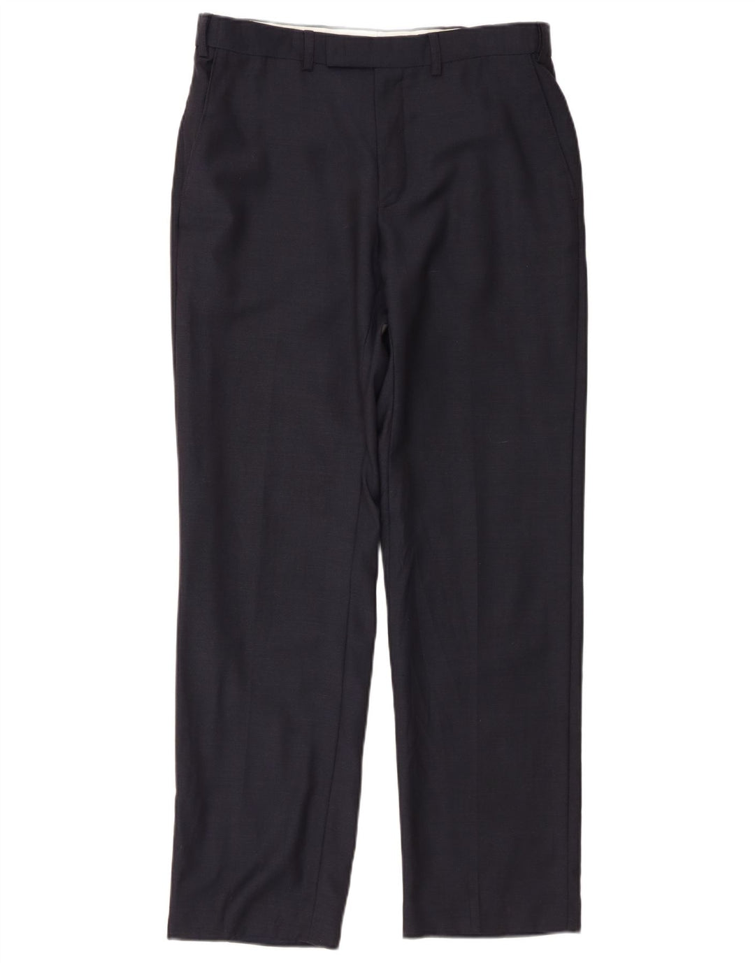 Marks & Spencer Pantaloni drepți pentru bărbați L32 L31 Lână bleumarin