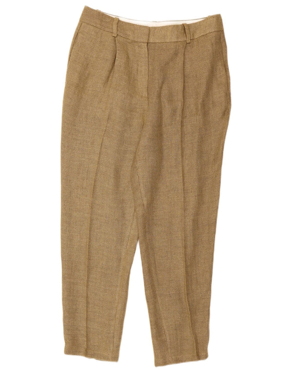 Massimo Dutti Pantaloni chino cu talie înaltă pentru femei EU 40 Medium W30 L26 Maro