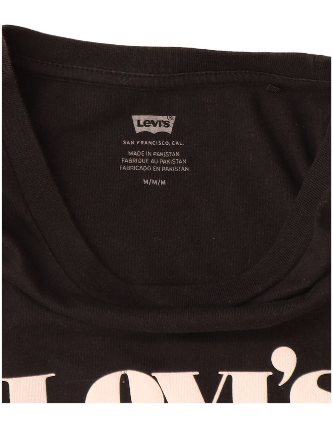 Tricou grafic Levi's pentru femei Top UK 14 Medium Black Bumbac