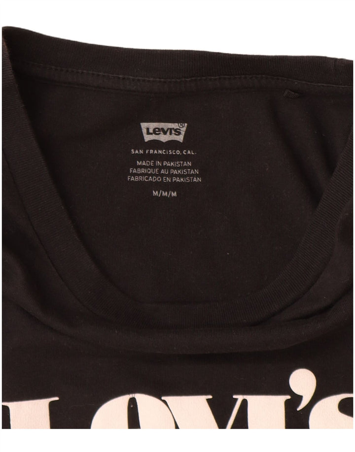 Tricou grafic Levi's pentru femei Top UK 14 Medium Black Bumbac