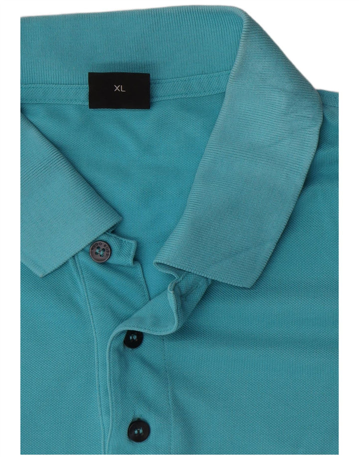 Tricou polo pentru bărbați Hugo Boss XL, bumbac albastru