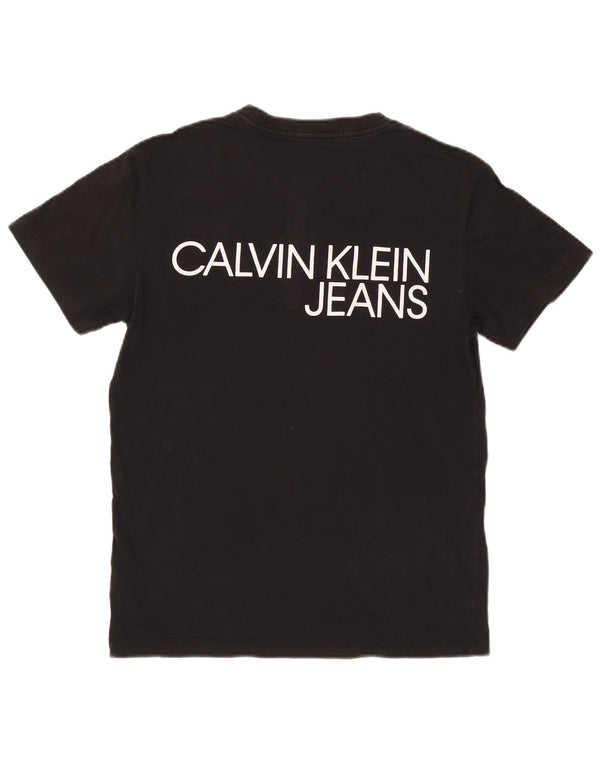 CALVIN KLEIN JEANS Tricou grafic pentru bărbați Top mic bumbac negru