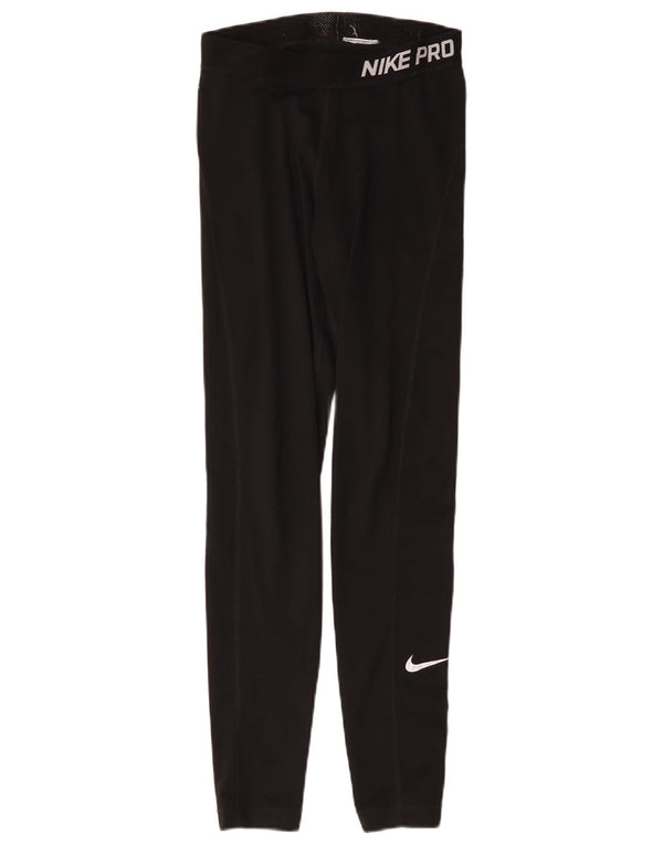 Leggings Nike Dri Fit Graphic pentru femei UK 4 XS Negru