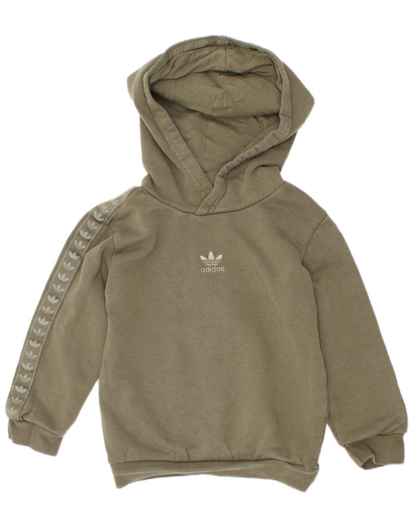 Pulover pentru băieți Adidas Graphic Hoodie 3-4 ani bumbac kaki