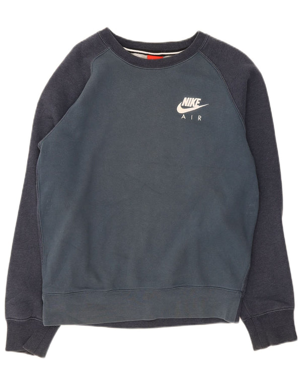 Hanorac pentru bărbați Nike Pulover mic, albastru bleumarin, bumbac color bloc