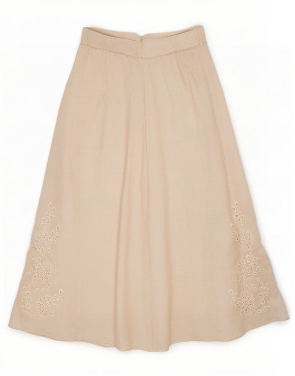 Zara Womens Maxi Skirt Medium W28 Off White Floral