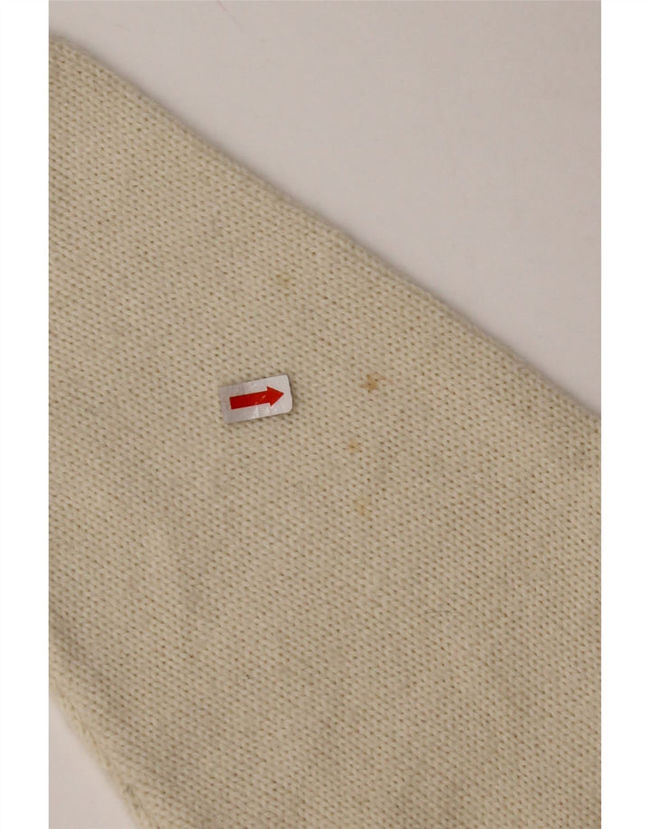 Pulover VINTAGE pentru femei cu gât țestoasă și pulover UK 14 Medium Off White