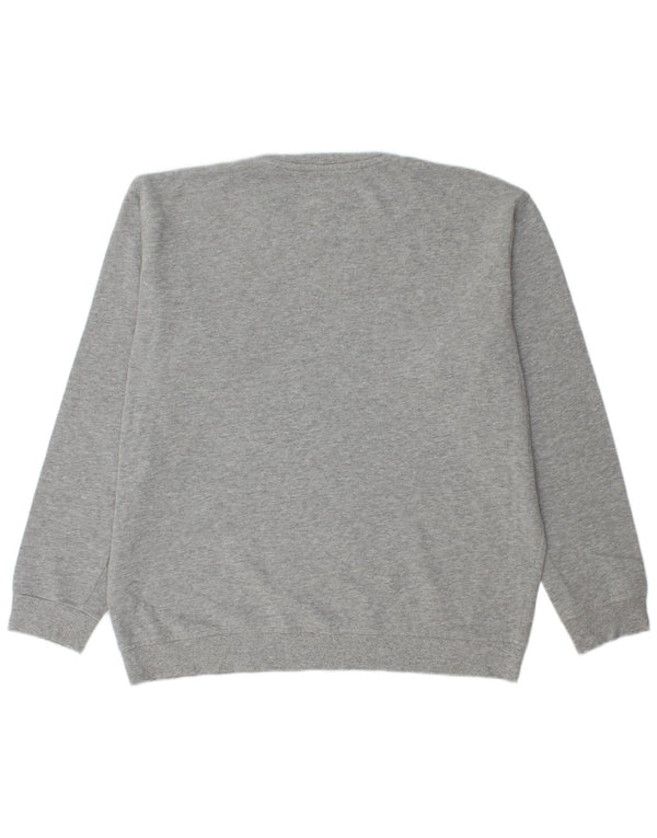 LYLE & SCOTT Pulover pentru bărbați cu gât crew, bumbac gri 2XL