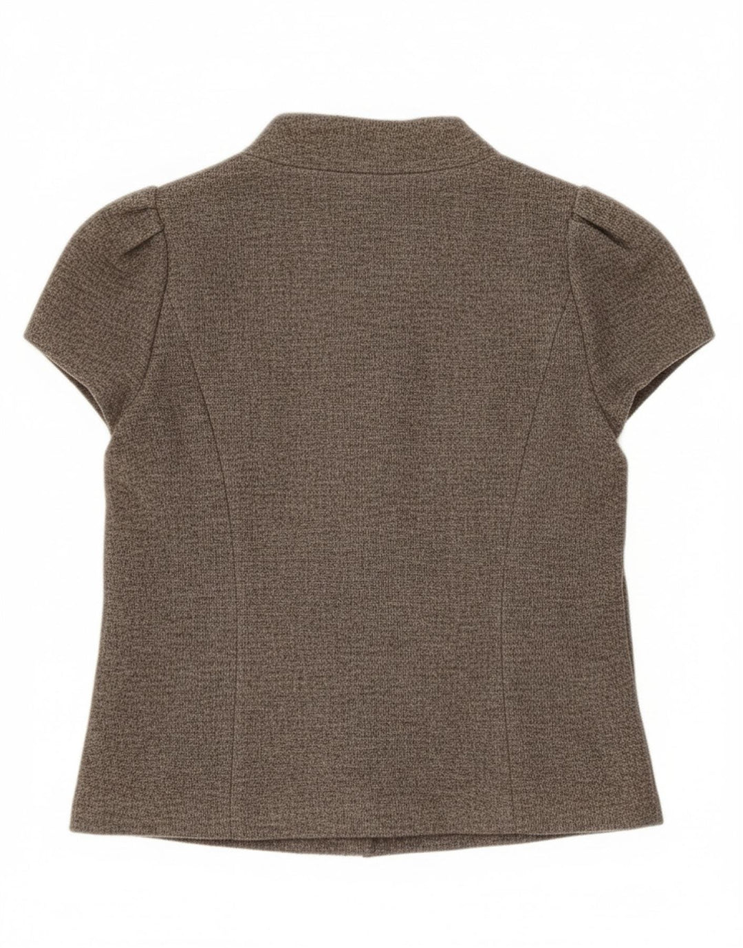 Rene Lezard Jachetă cu mânecă scurtă pentru femei EU 36 Lână mică, gri