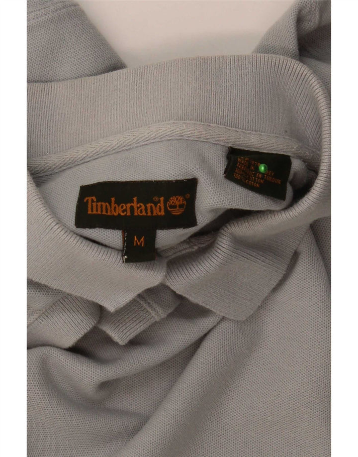 Tricou polo pentru bărbați Timberland, bumbac gri mediu