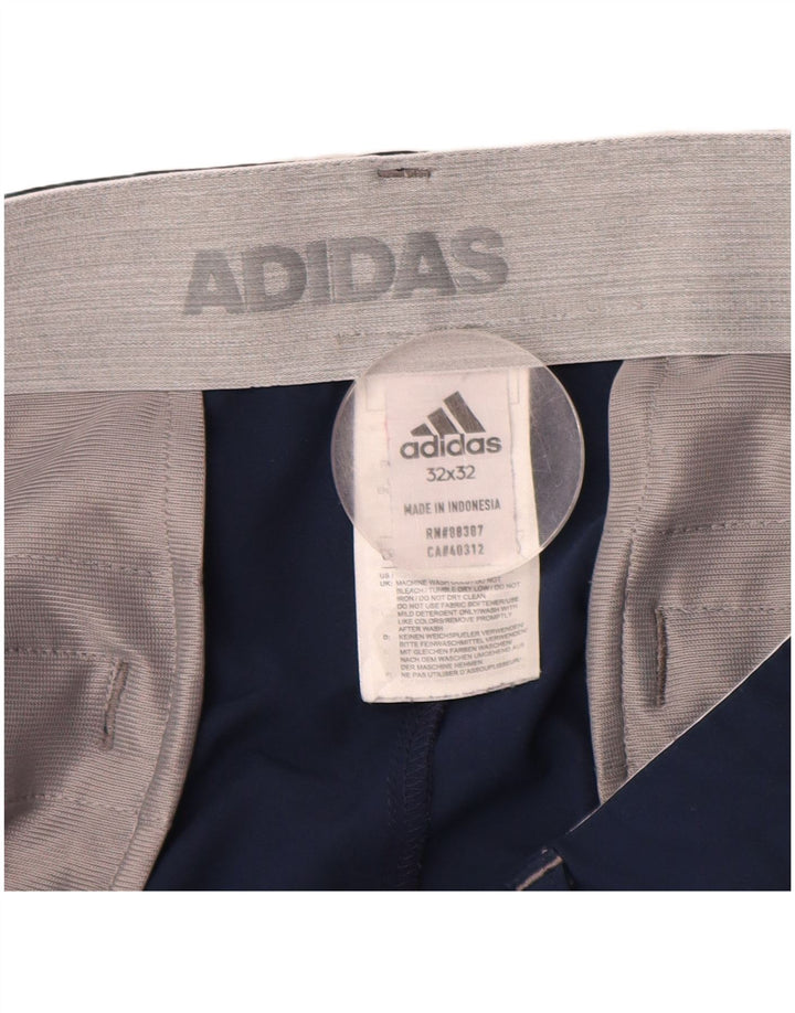 Pantaloni chino slim ADIDAS pentru bărbați W32 L32 poliester bleumarin