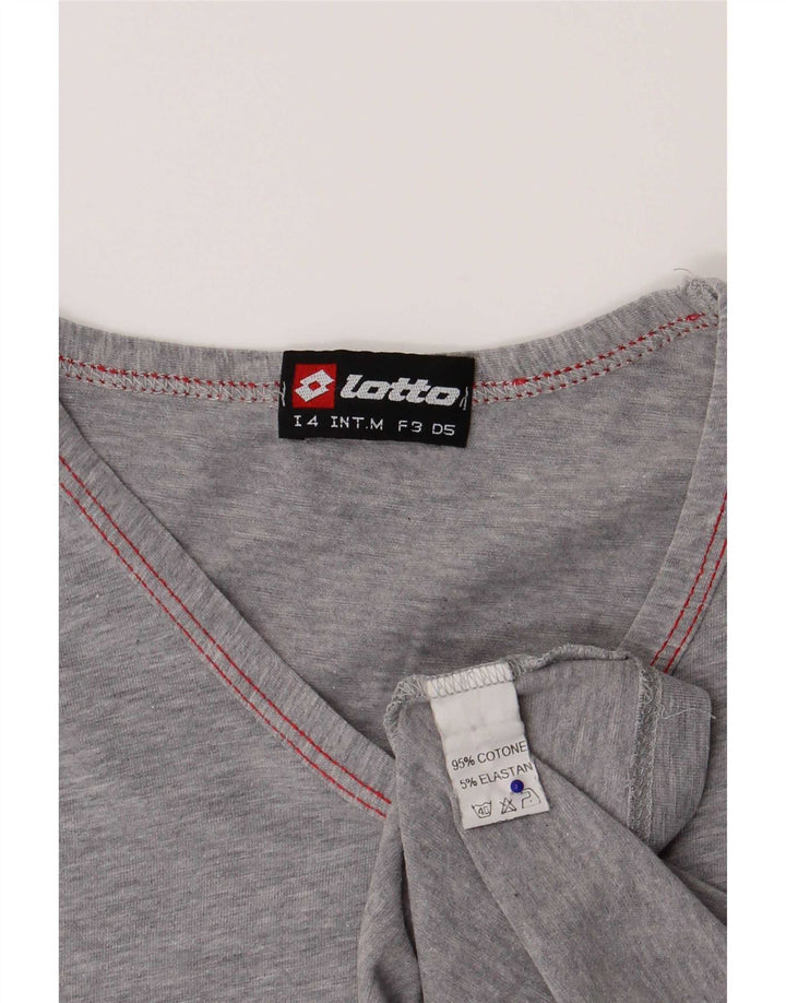 Lotto Tricou pentru femei Top UK 12 Medium Gri Bumbac