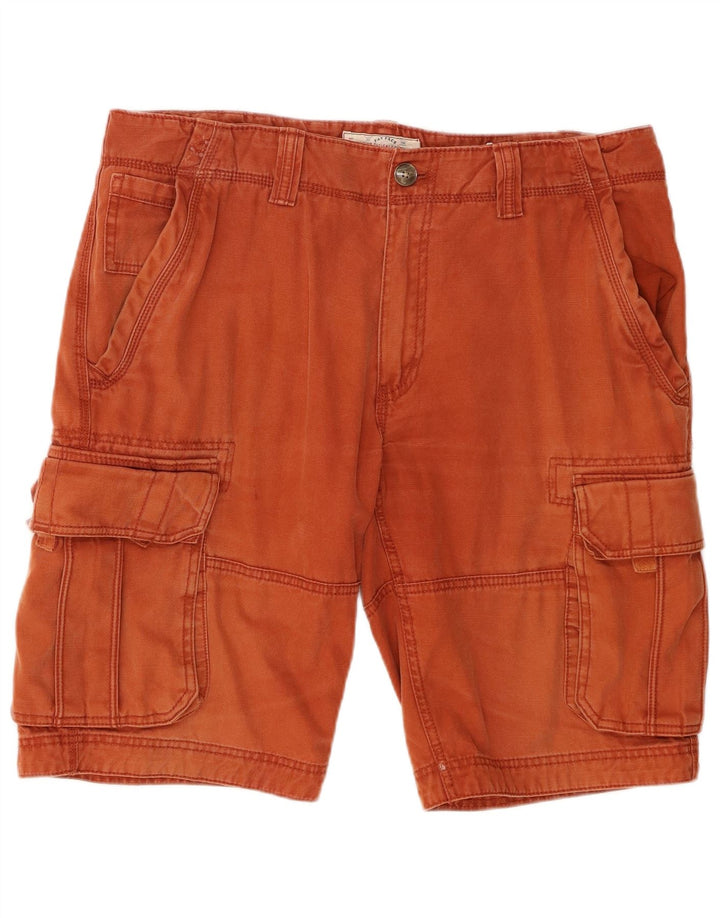Pantaloni scurți cargo pentru bărbați Fat Face W36 mare bumbac portocaliu
