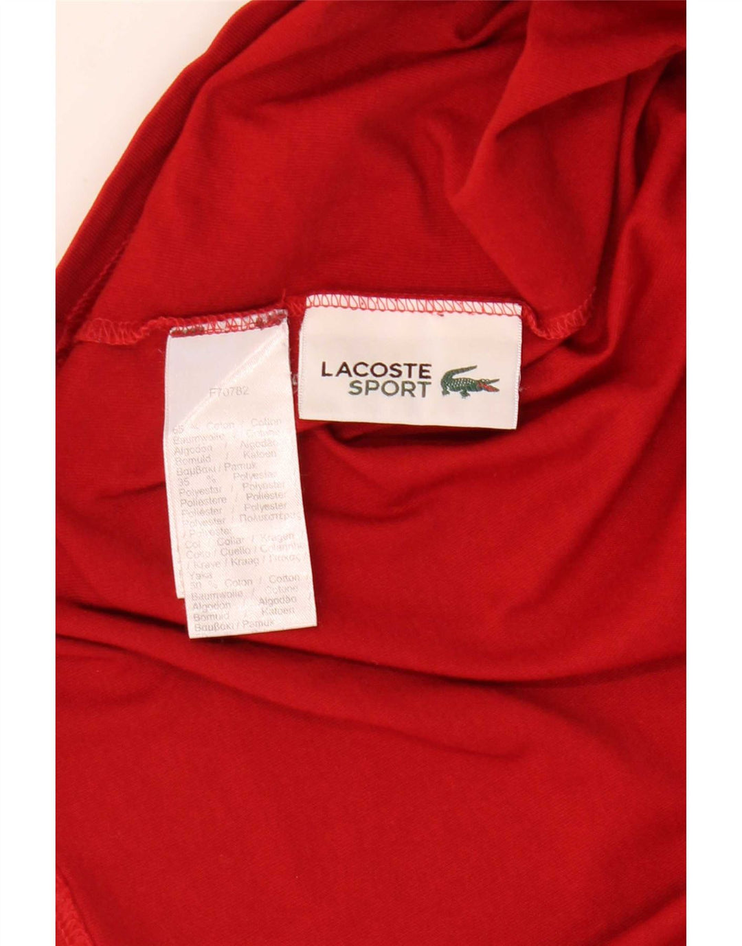 Tricou grafic pentru bărbați Lacoste Top Marimea 3 Bumbac Roșu Mic