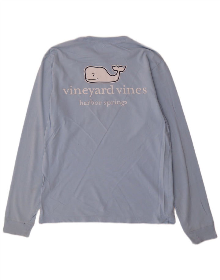 VINEYARD VINES Top grafic pentru bărbați cu mânecă lungă XS bumbac albastru