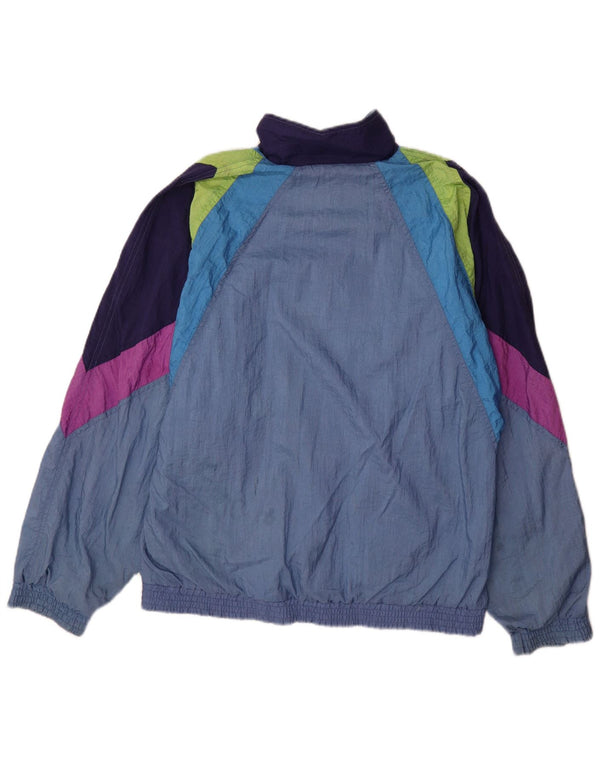 Jachetă de trening PUMA pentru bărbați, albastru mediu, poliamidă color bloc