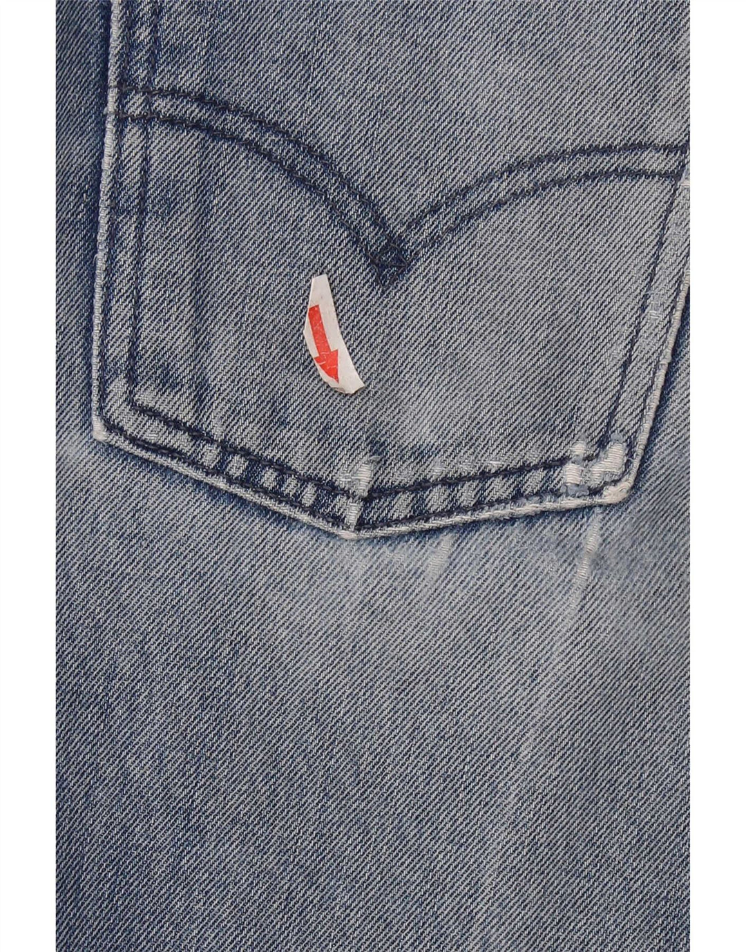 Blugi drepți distressed pentru femei Levi's W28 L32 Bumbac albastru