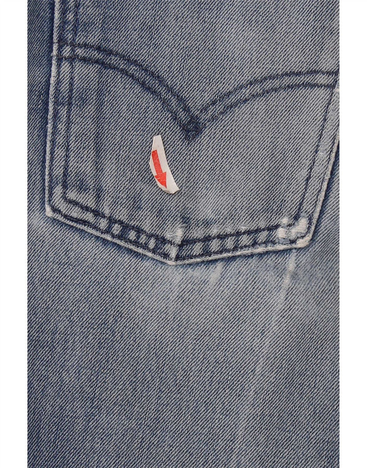 Blugi drepți distressed pentru femei Levi's W28 L32 Bumbac albastru