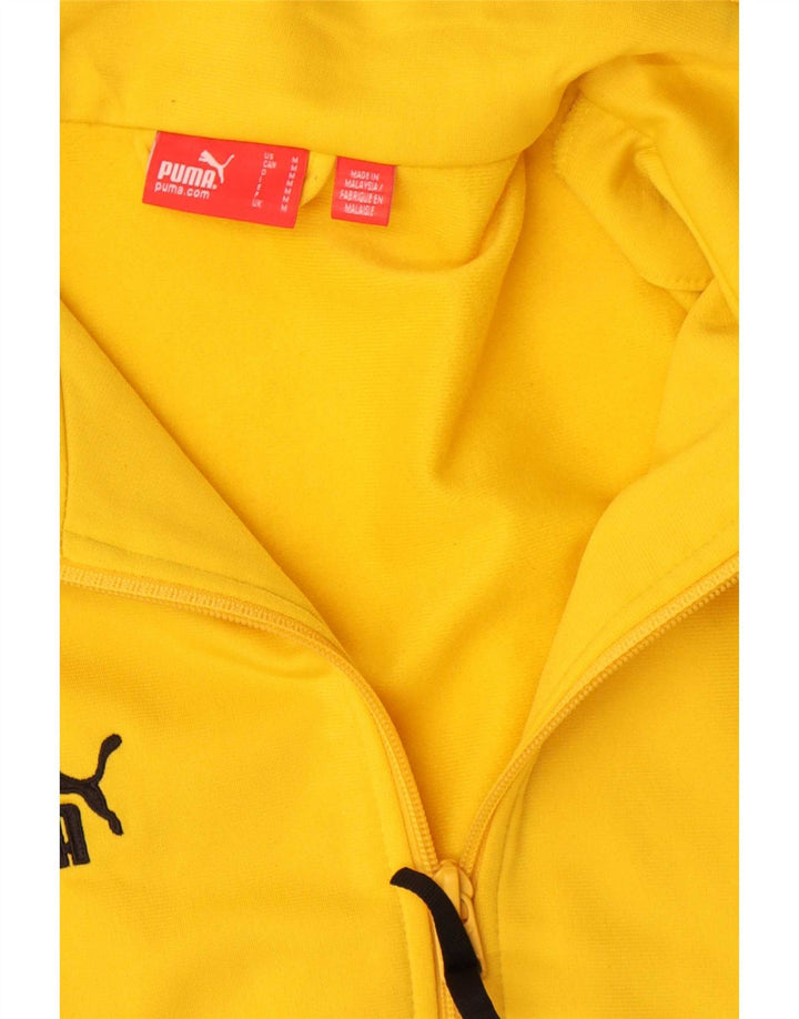Jachetă de trening pentru bărbați Puma, din poliester color block, galben mediu