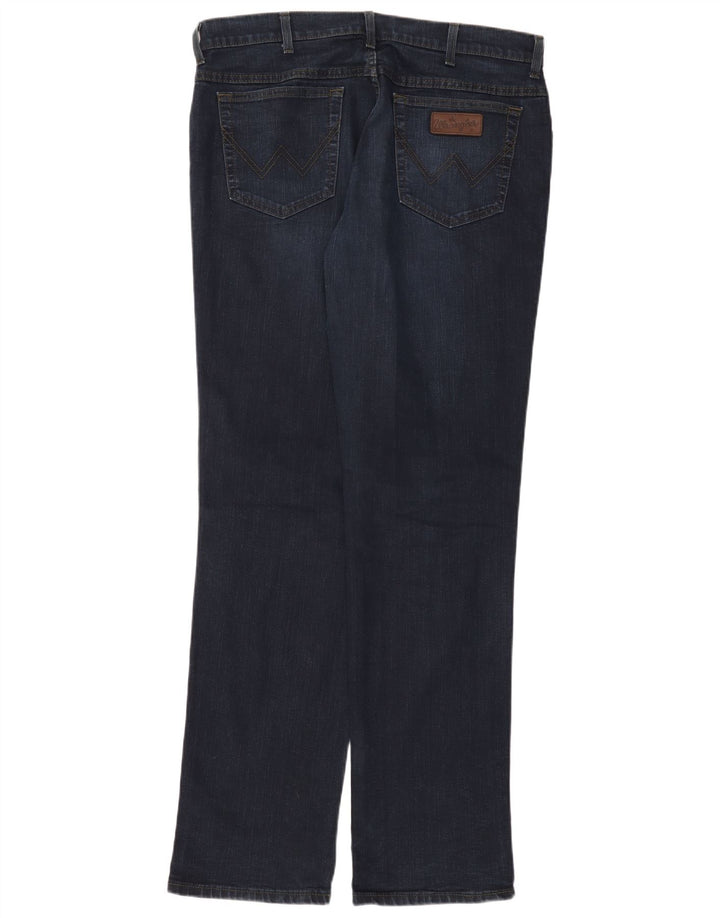 Blugi drepte stretch pentru bărbați Wrangler Texas W38 L36 bumbac bleumarin