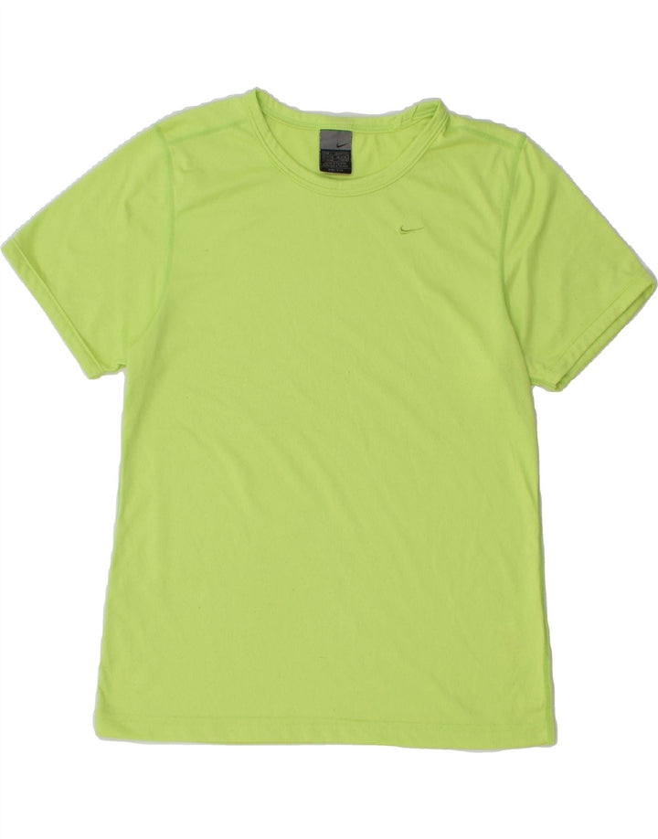 NIKE Womens T-Shirt Top UK 14/16 Medium Green Polyester Vintage Nike and Second-Hand Nike from Messina Hembry 