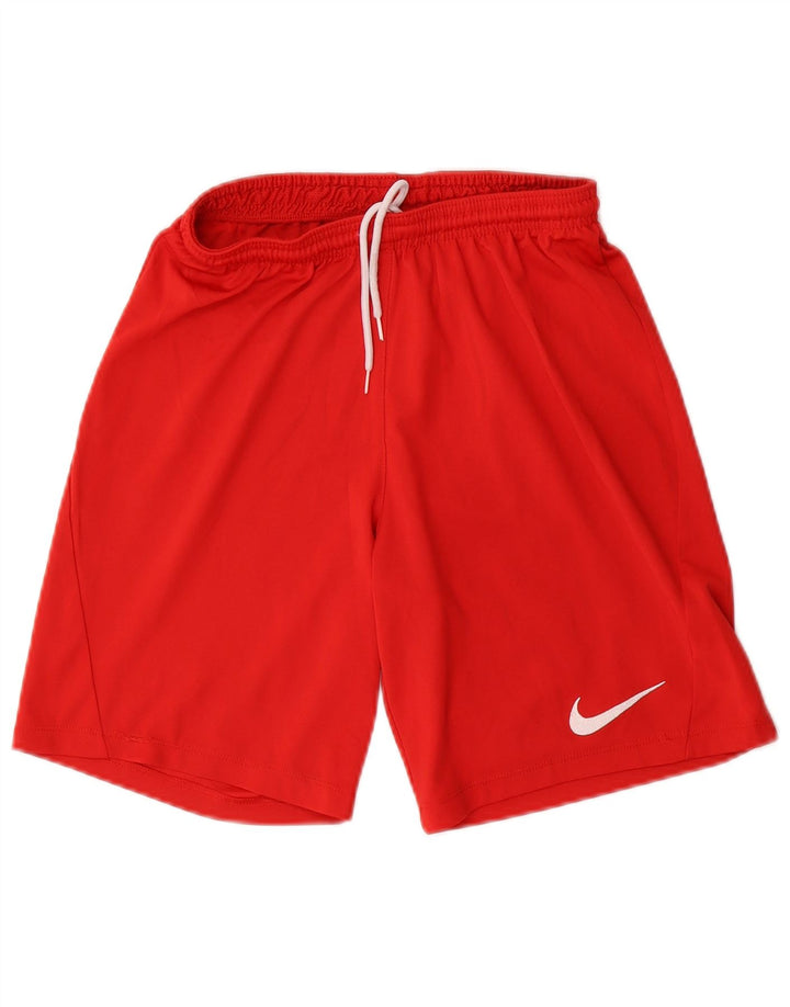 Pantaloni scurți sport subțiri Nike Dri Fit pentru bărbați, poliester roșu mic