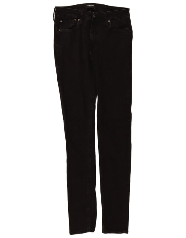 JACK & JONES Blugi skinny pentru bărbați W32 L34 negri
