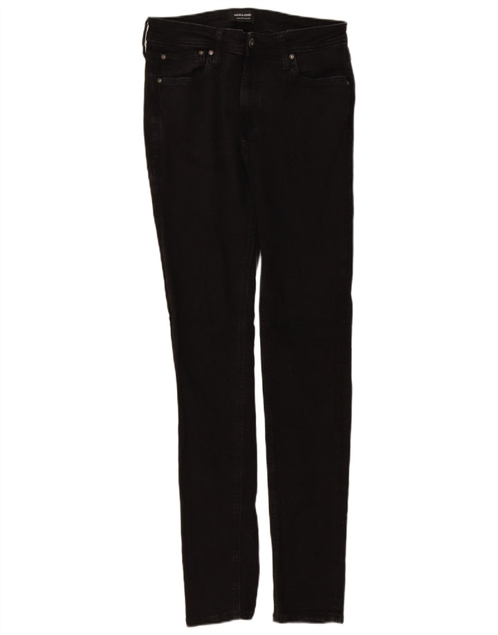 JACK & JONES Blugi skinny pentru bărbați W32 L34 negri