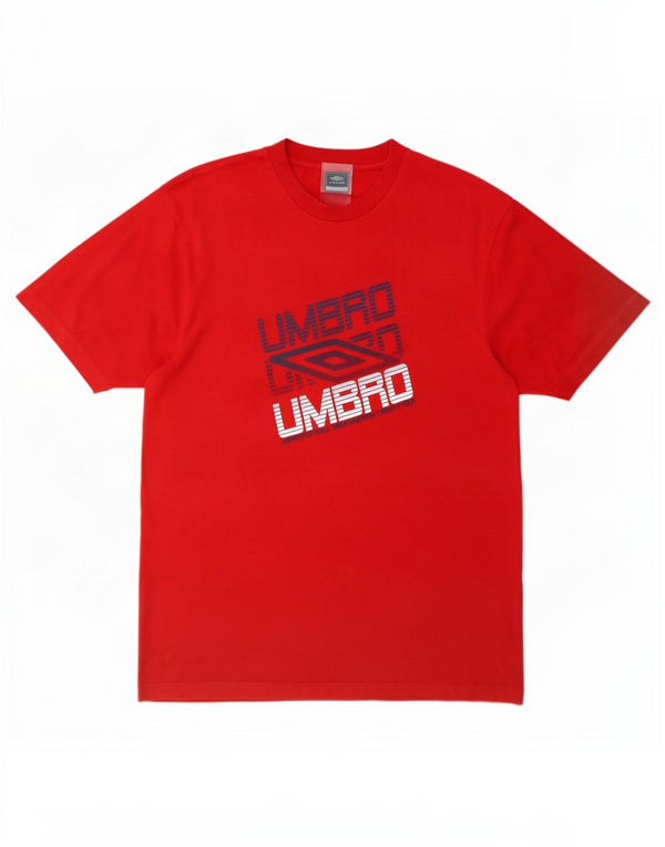 Tricou grafic pentru bărbați Umbro Top mare poliester roșu