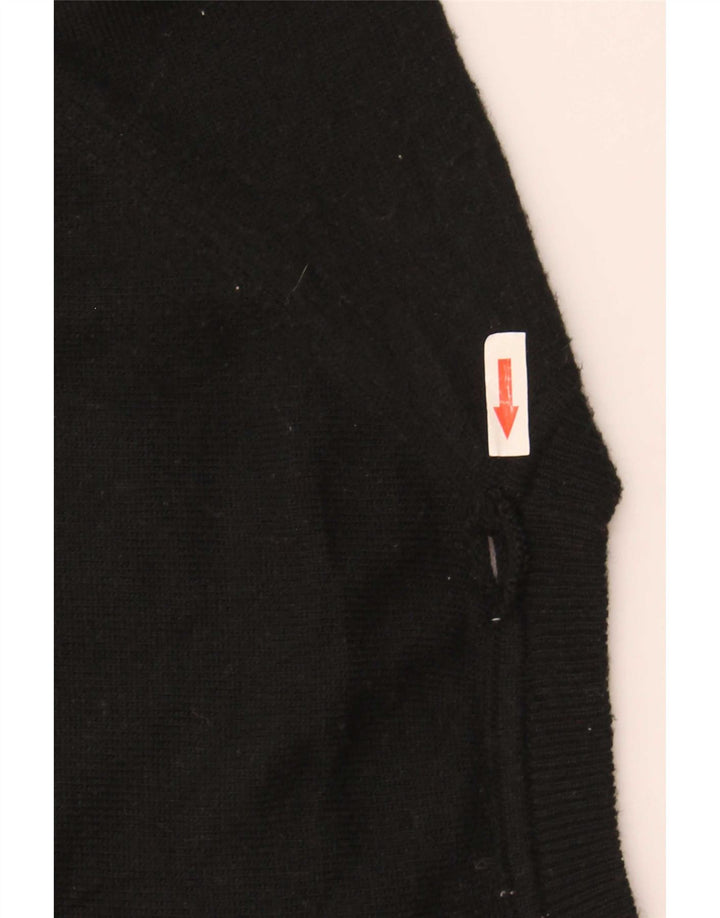 Pulover pentru damă Zara Crop oversize cu gâtul turnat, UK 14 Medium Negru