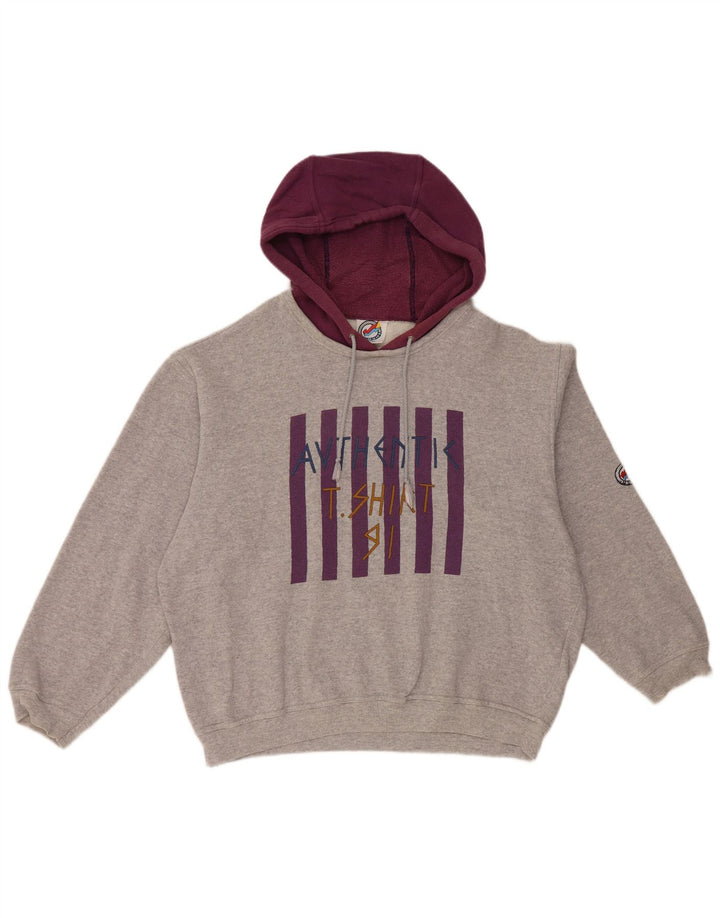 Pulover L'Equipe pentru damă, cu grafică, cu captură lejeră, UK 20 2XL, bumbac gri