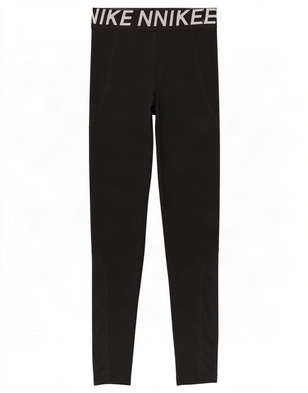 Leggings Nike Dri Fit Graphic pentru femei UK 8 Small Black